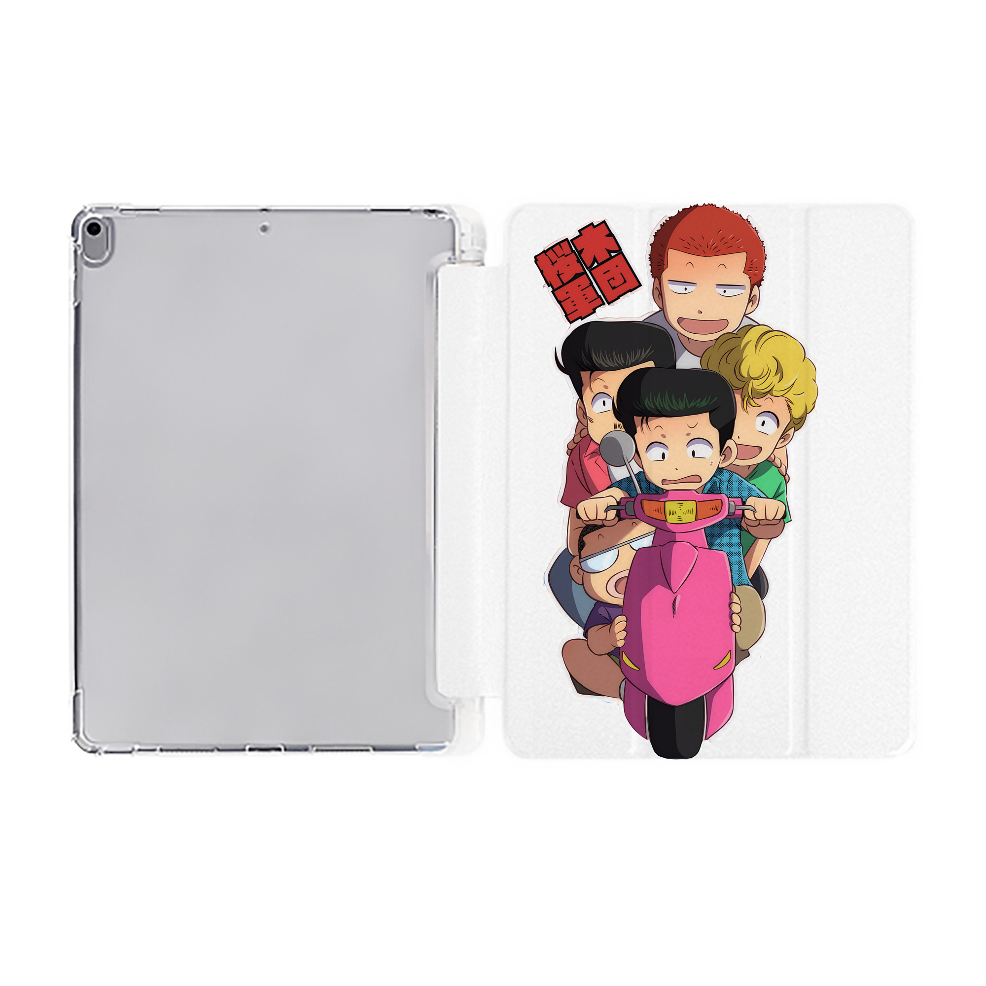 （画像用） SLAM DUNK／スラムダンク IPad ケース ペン収納付き 三つ折りスタンド PUレザー×シリコン 対応機種9.5/10.5/10.9インチ